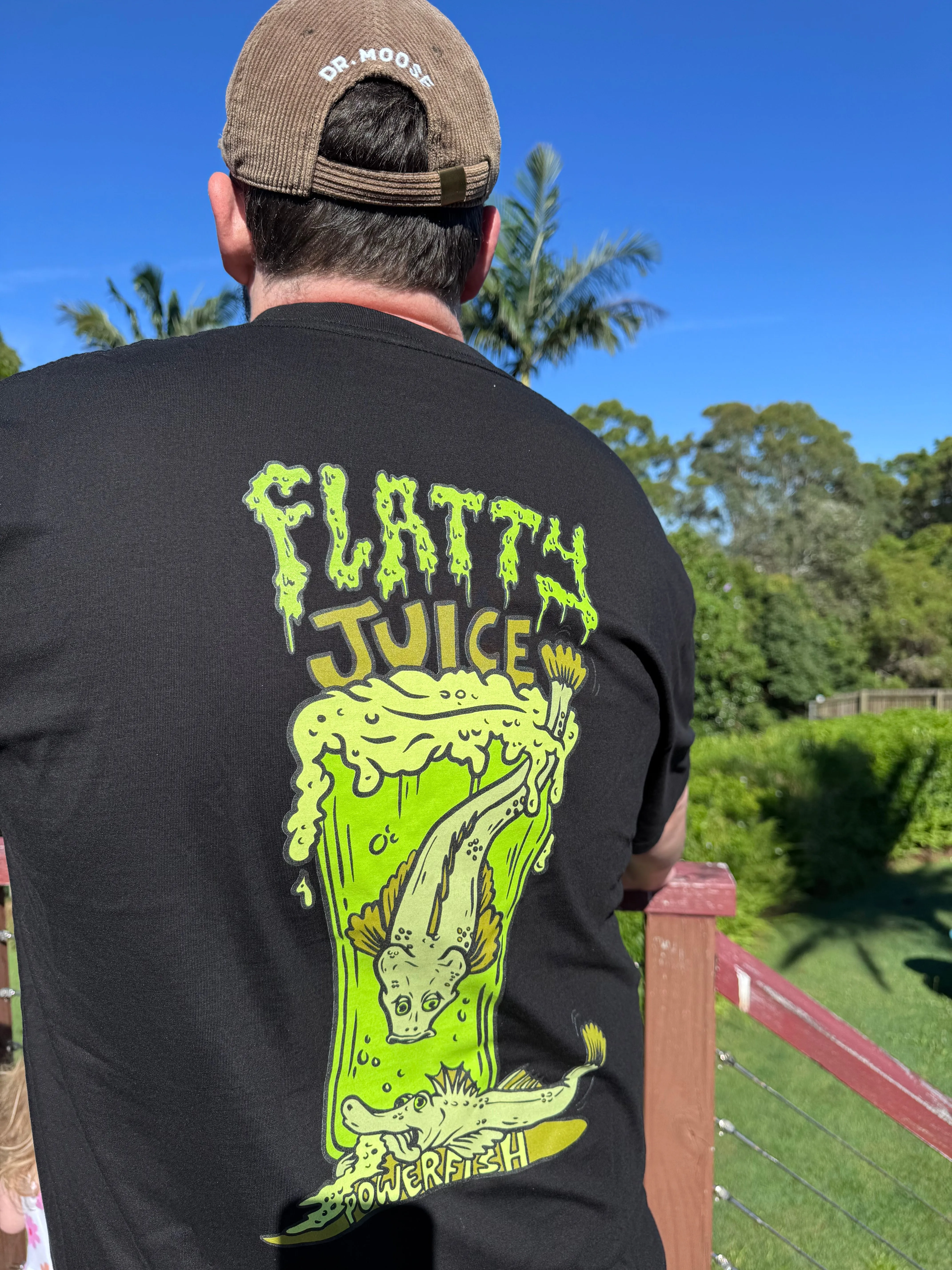 Powerfish Flatty Juice T-Shirt sold by Dr. Moose product image thumbnail 2