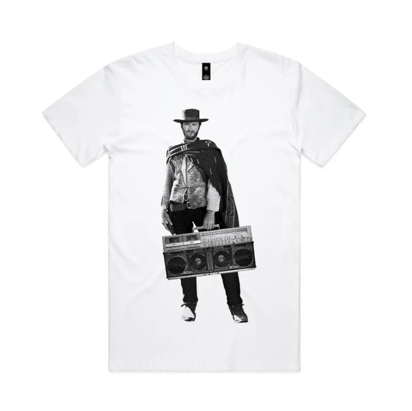 Clint Boom Box T-Shirt made by Dr. Moose