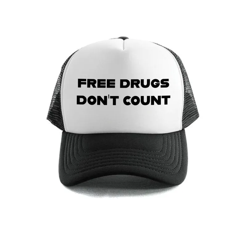 Free Drugs Don't Count Trucker sold by Dr. Moose