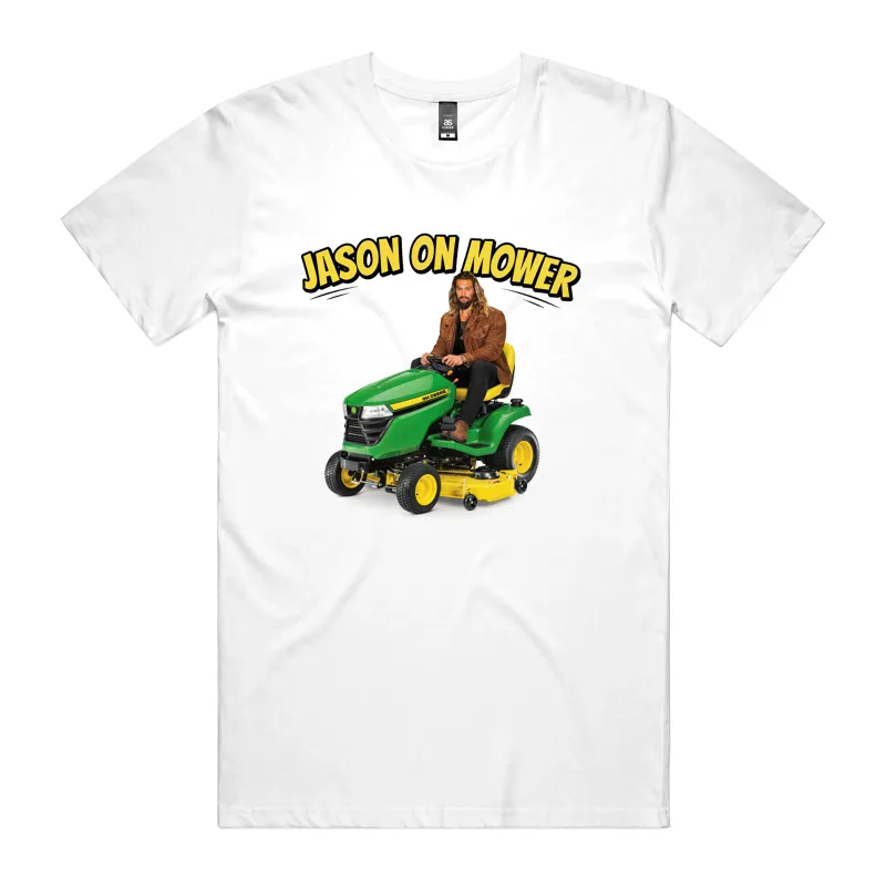 Jason On Mower T-Shirt sold by Dr. Moose