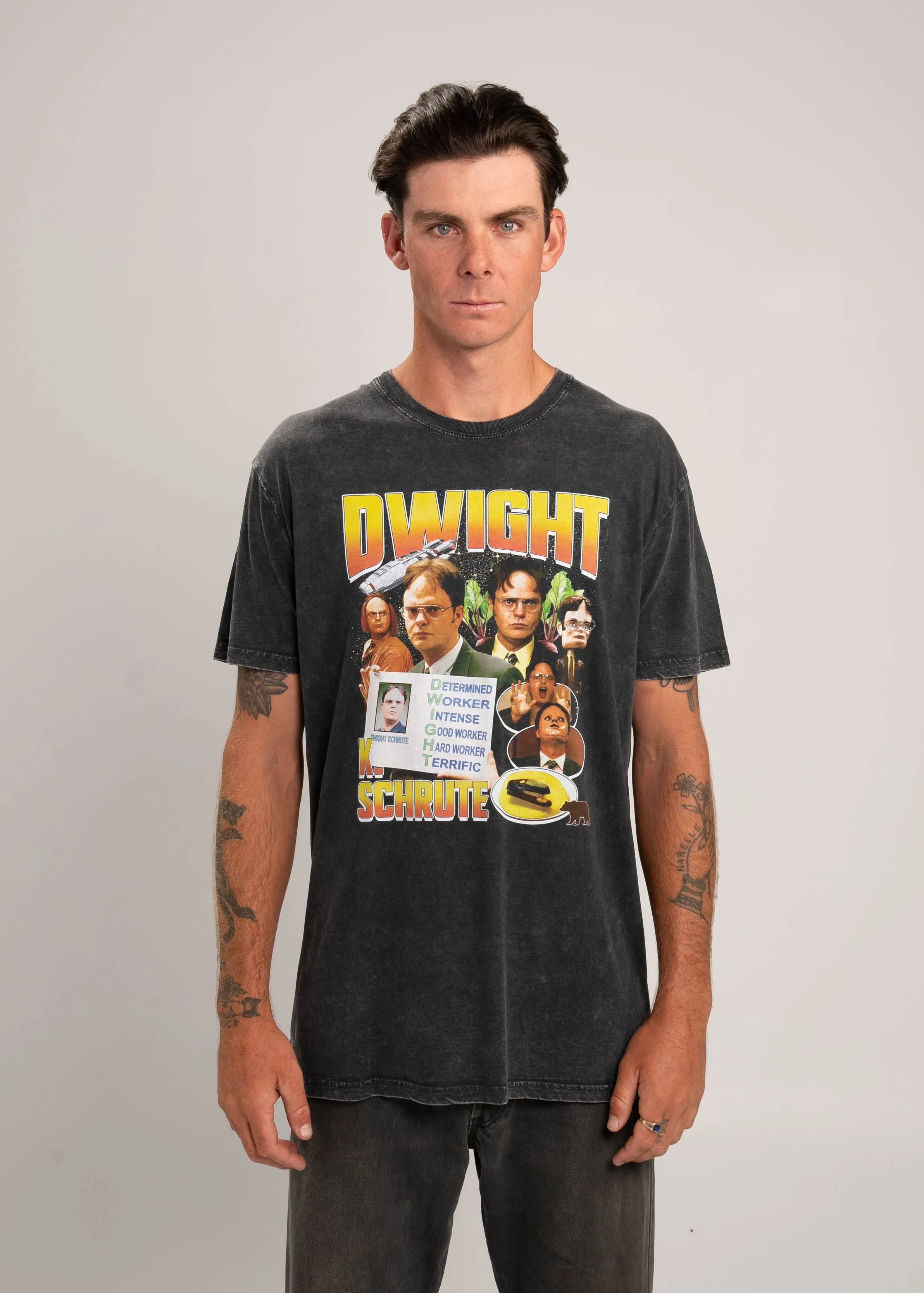 Dwight's 90's Bootleg Rap T-Shirt sold by Dr. Moose product image thumbnail 2