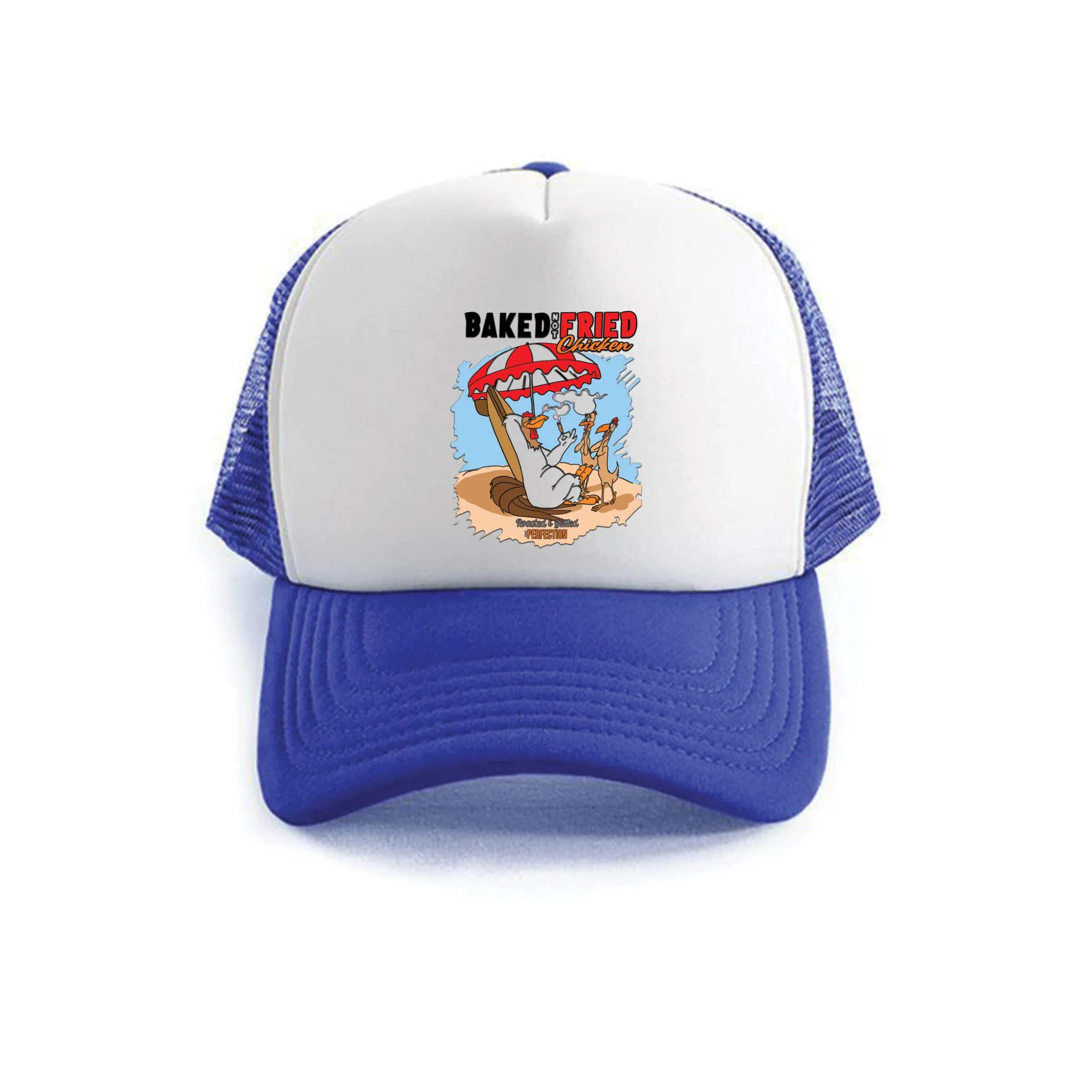 Baked Not Fried Trucker Hat sold by Dr. Moose product image thumbnail 5