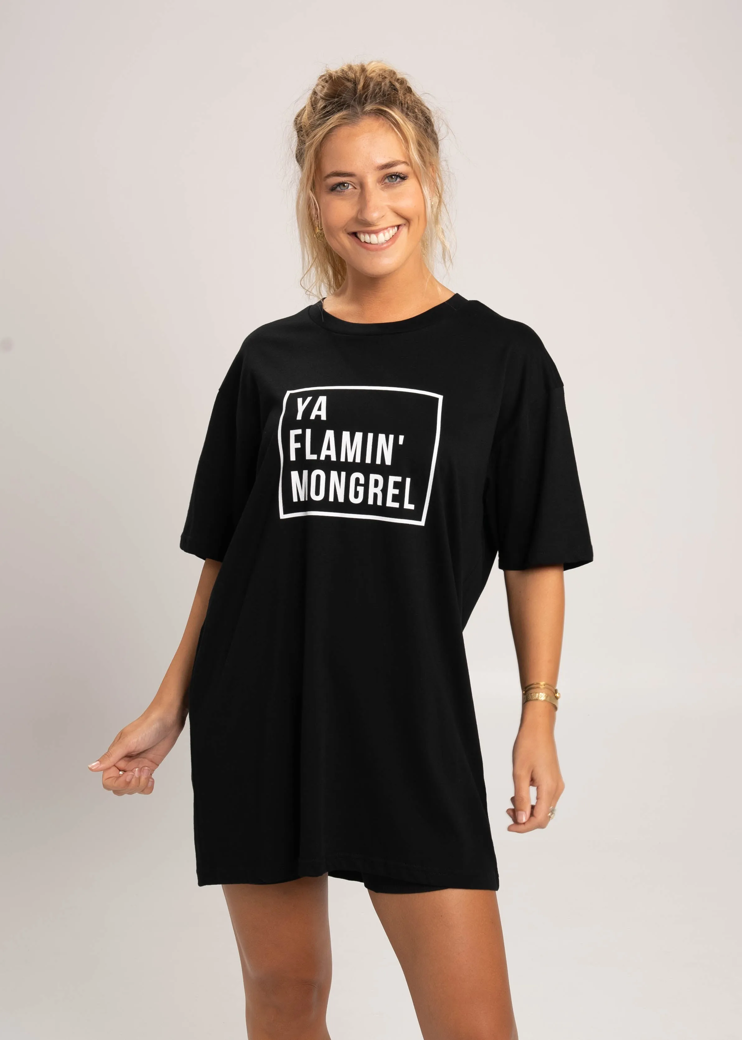 Ya Flamin' Mongrel T-Shirt sold by Dr. Moose product image thumbnail 2
