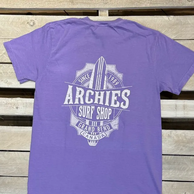 Archies Grand Bend Headliner Surfboard Short Sleeve Tee sold by Archie's Surf Shop product image thumbnail 2