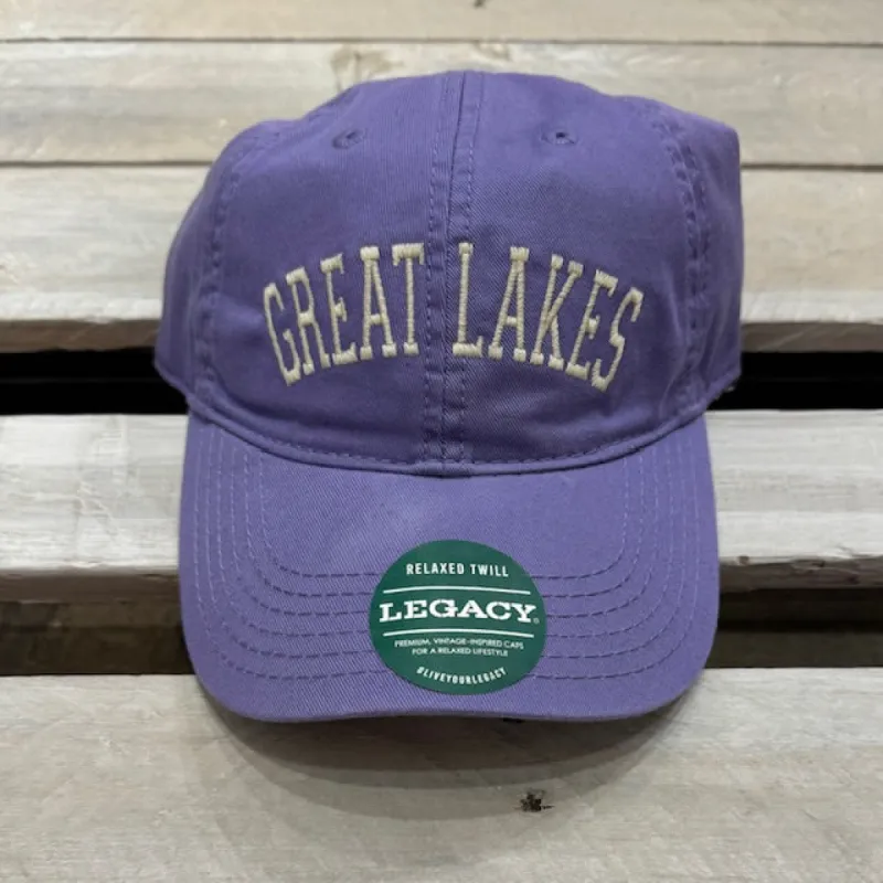 Great Lakes Embroidered Block Adjustable Ball Cap sold by Archie's Surf Shop