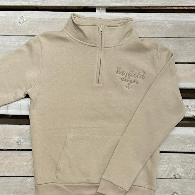 Bayfield Souvenir Script Embroidery Ladies 1/4 Zip sold by Archie's Surf Shop product image thumbnail 2