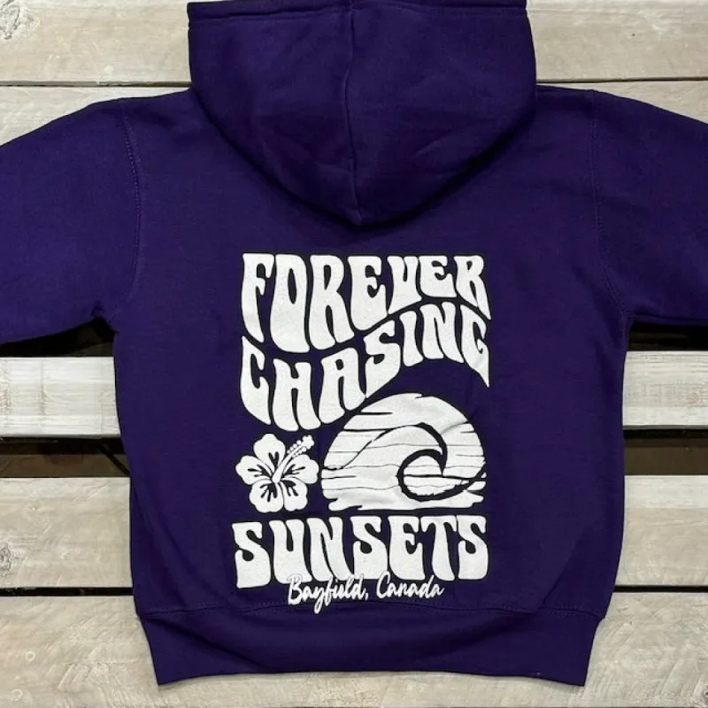 Youth Bayfield Souvenir Forever Chasing Sunsets Hoodie sold by Archie's Surf Shop
