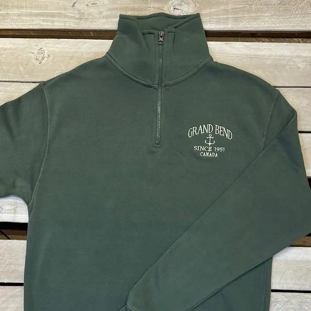 Grand Bend Souvenir Groundbreaking Anchor 1/4 Zip sold by Archie's Surf Shop