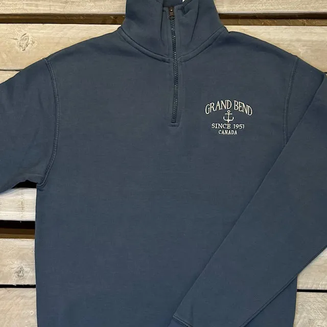 Grand Bend Souvenir Groundbreaking Anchor 1/4 Zip sold by Archie's Surf Shop product image thumbnail 2