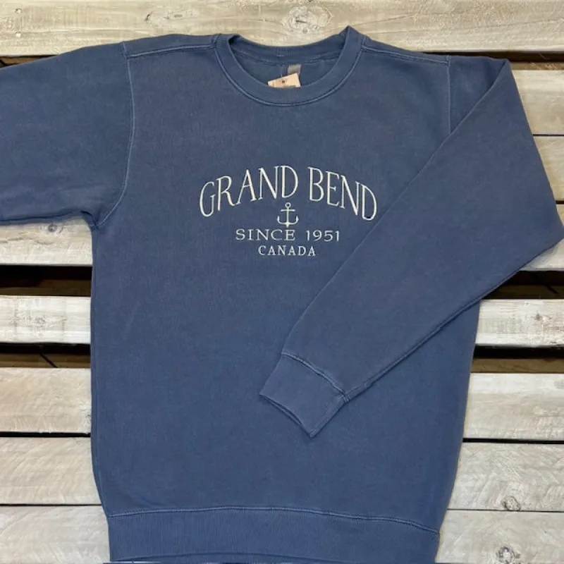 Grand Bend Souvenir Groundbreaking Anchor Crew Neck sold by Archie's Surf Shop
