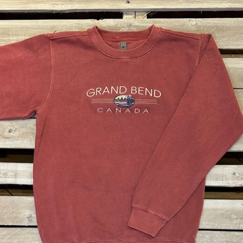 Grand Bend Souvenir Cover Story Crew Neck Fleece sold by Archie's Surf Shop