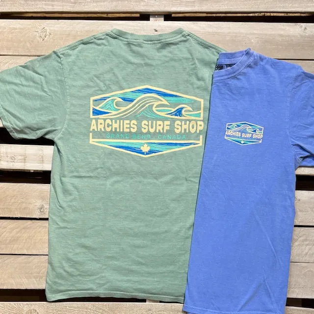 Archies Springtide Waves Short Sleeve Tee sold by Archie's Surf Shop