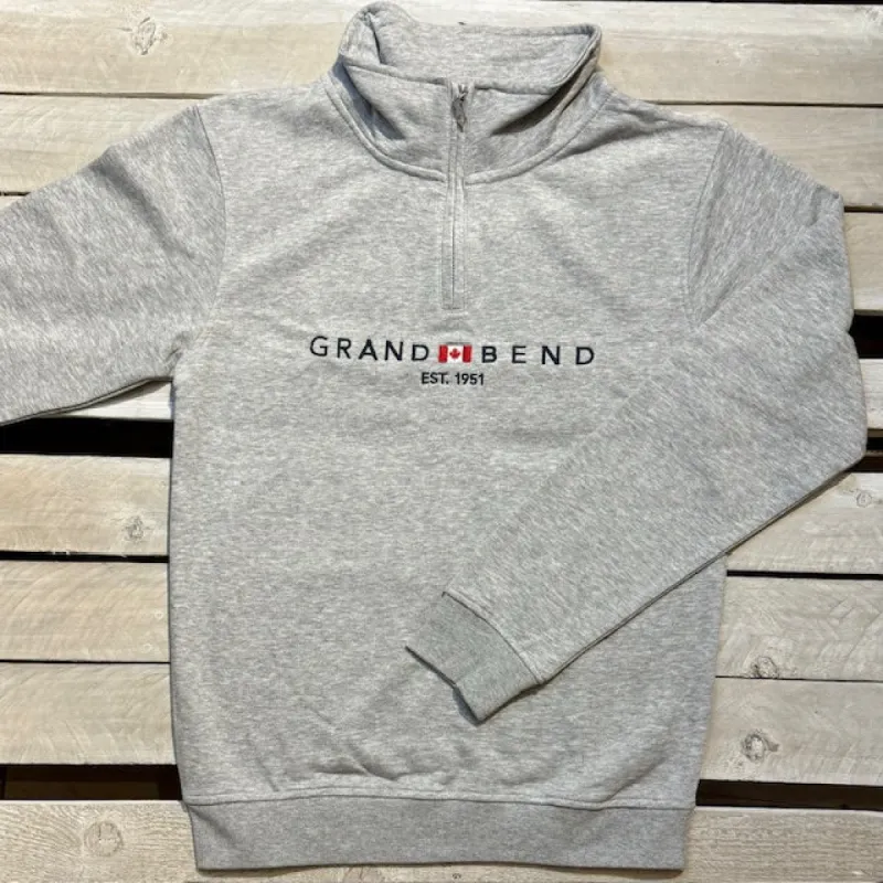 Grand Bend Souvenir Classic Canadian 1/4 Zip Fleece sold by Archie's Surf Shop