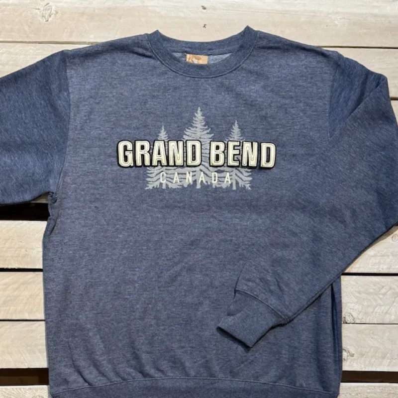 Grand Bend Souvenir Fir Trees Crew Neck Fleece sold by Archie's Surf Shop