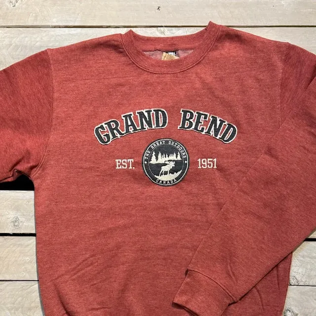 Grand Bend Souvenir Moose Scene Crew Neck Fleece sold by Archie's Surf Shop product image thumbnail 4