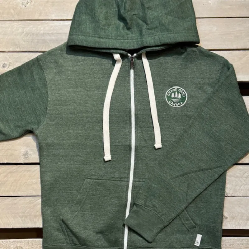 Grand Bend Souvenir Circle Patch Full Zip Hoodie sold by Archie's Surf Shop