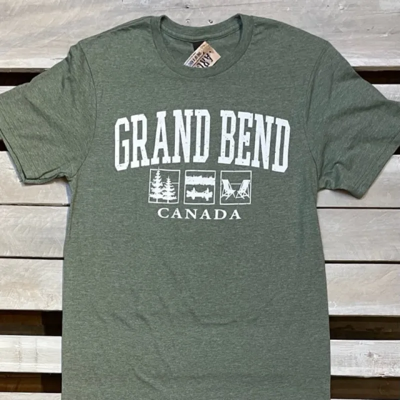 Grand Bend Souvenir Tri Lead Short Sleeve Tee sold by Archie's Surf Shop