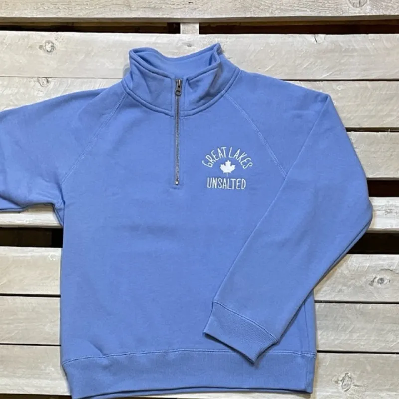 Great Lakes Classics Baffled Maple Leaf Ladies 1/4 Zip sold by Archie's Surf Shop