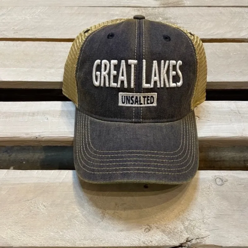 Great Lakes Embroidered Block Trucker Ball Cap sold by Archie's Surf Shop