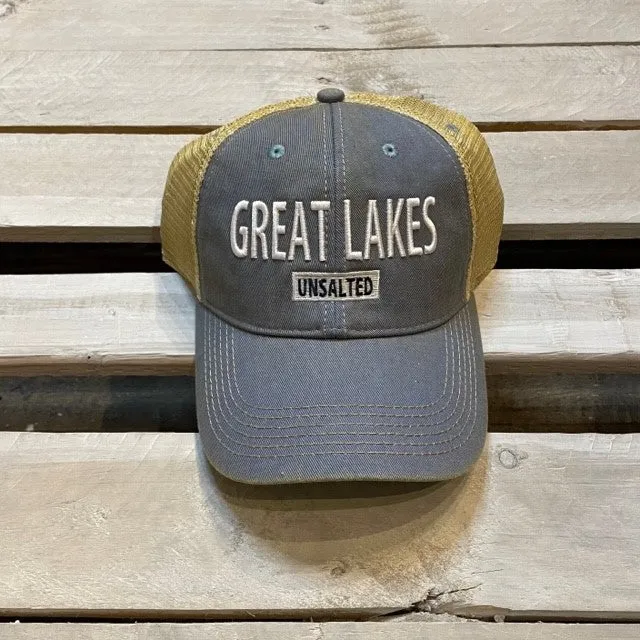 Great Lakes Embroidered Block Trucker Ball Cap sold by Archie's Surf Shop