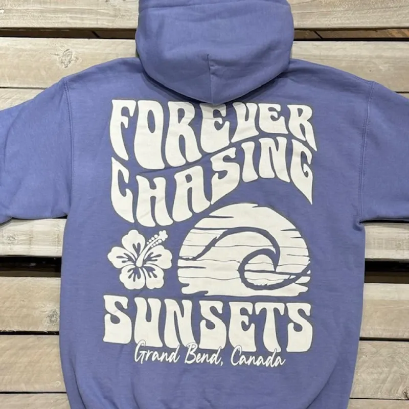 Grand Bend Souvenir Forever Chasing Sunsets Hoodie sold by Archie's Surf Shop