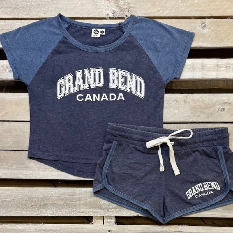 Grand Bend Souvenir Ladies Piping Shorts sold by Archie's Surf Shop
