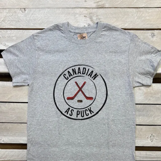 Canadian As Puck Short Sleeve Tee sold by Archie's Surf Shop