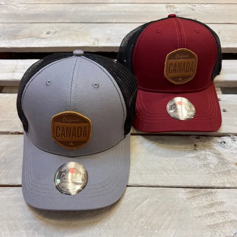 Canada Souvenir Faux Leather Patch Snapback Ballcap sold by Archie's Surf Shop