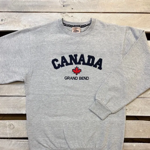 Grand Bend Canada Souvenir Applique Crew Neck Fleece sold by Archie's Surf Shop