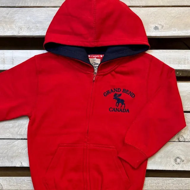 Grand Bend Youth Souvenir Moose Icon Full Zip Hoodie sold by Archie's Surf Shop product image thumbnail 2