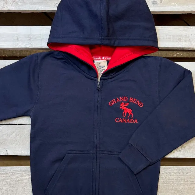 Grand Bend Youth Souvenir Moose Icon Full Zip Hoodie sold by Archie's Surf Shop