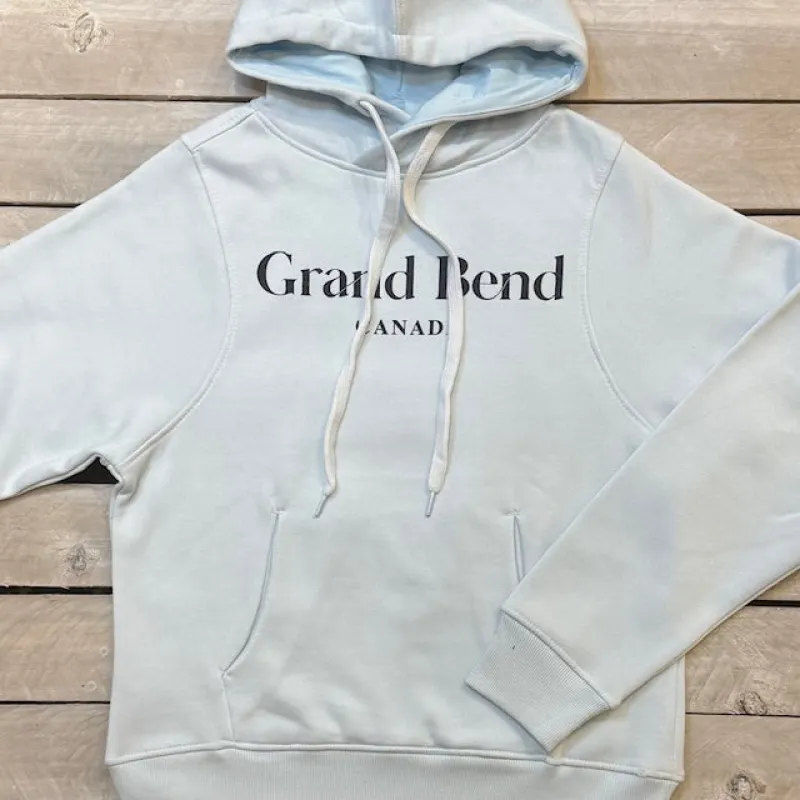 Grand Bend Souvenir Serif Glitten Ladies Hoodie sold by Archie's Surf Shop