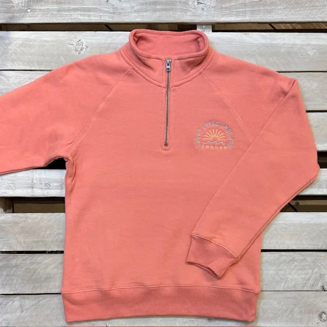 Great Lakes Say Yes Sun Ladies Sanded Fleece 1/4 Zip sold by Archie's Surf Shop