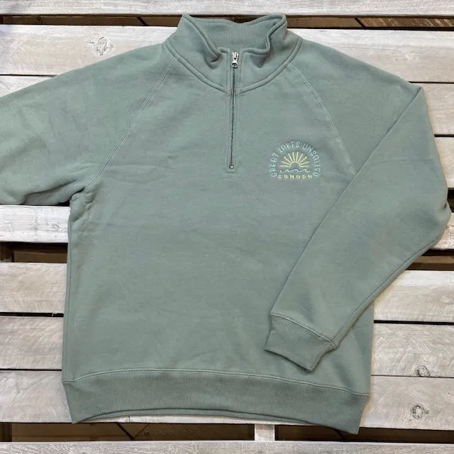 Great Lakes Say Yes Sun Ladies Sanded Fleece 1/4 Zip sold by Archie's Surf Shop product image thumbnail 2
