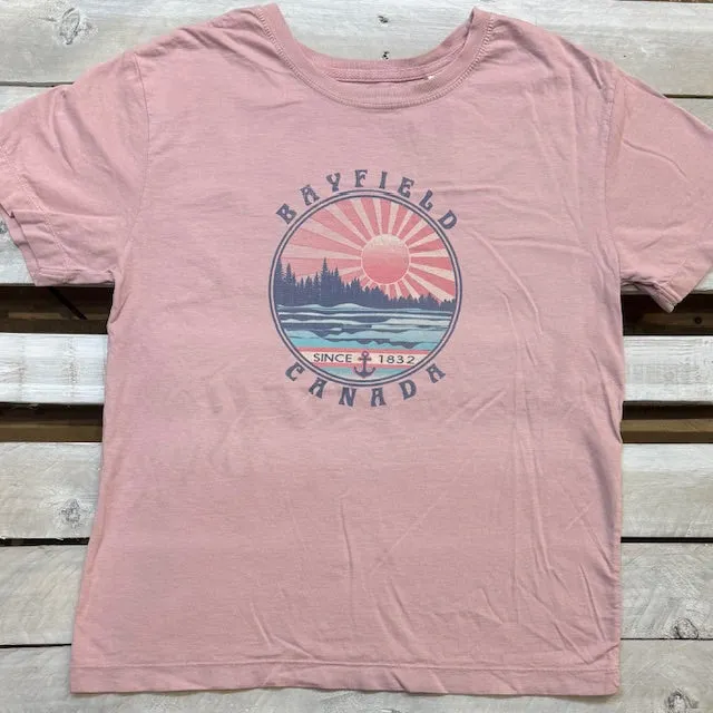 Bayfield Souvenir Reception Pines Ladies Short Sleeve Tee sold by Archie's Surf Shop product image thumbnail 2