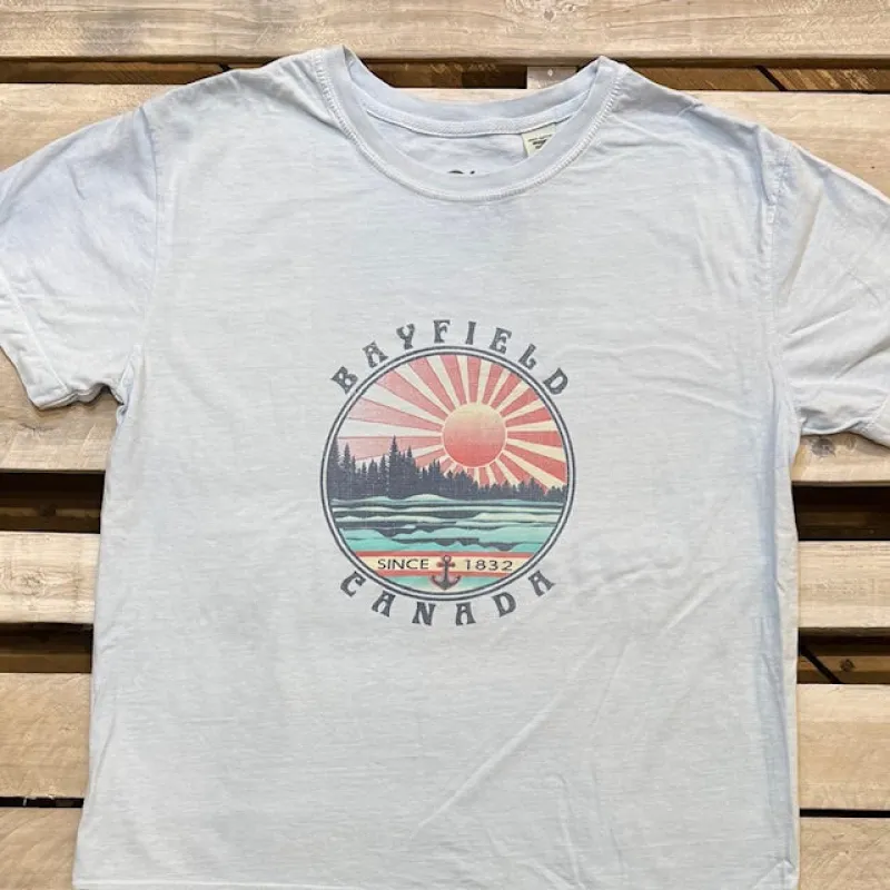 Bayfield Souvenir Reception Pines Ladies Short Sleeve Tee sold by Archie's Surf Shop