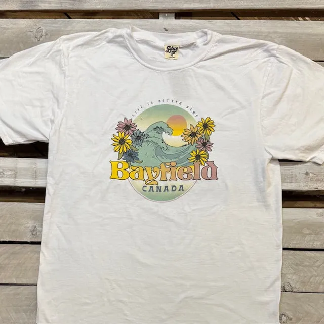 Bayfield Souvenir Alt Fragor Wave Short Sleeve Tee sold by Archie's Surf Shop