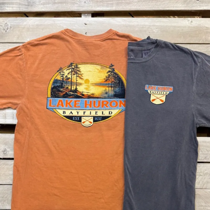 Bayfield Souvenir Brawler Lake Short Sleeve Tee sold by Archie's Surf Shop