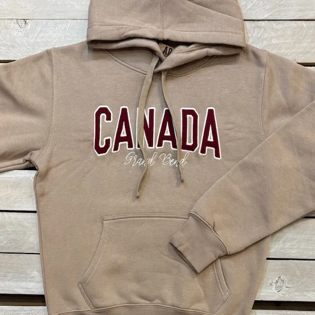 Grand Bend Souvenir Canada Felt Applique Hoodie sold by Archie's Surf Shop product image thumbnail 2