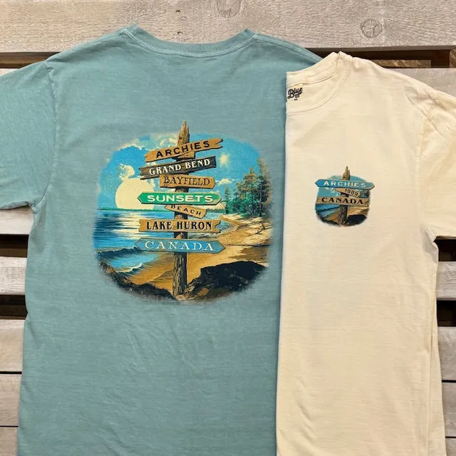 Archies Plunged Lake Short Sleeve Tee sold by Archie's Surf Shop