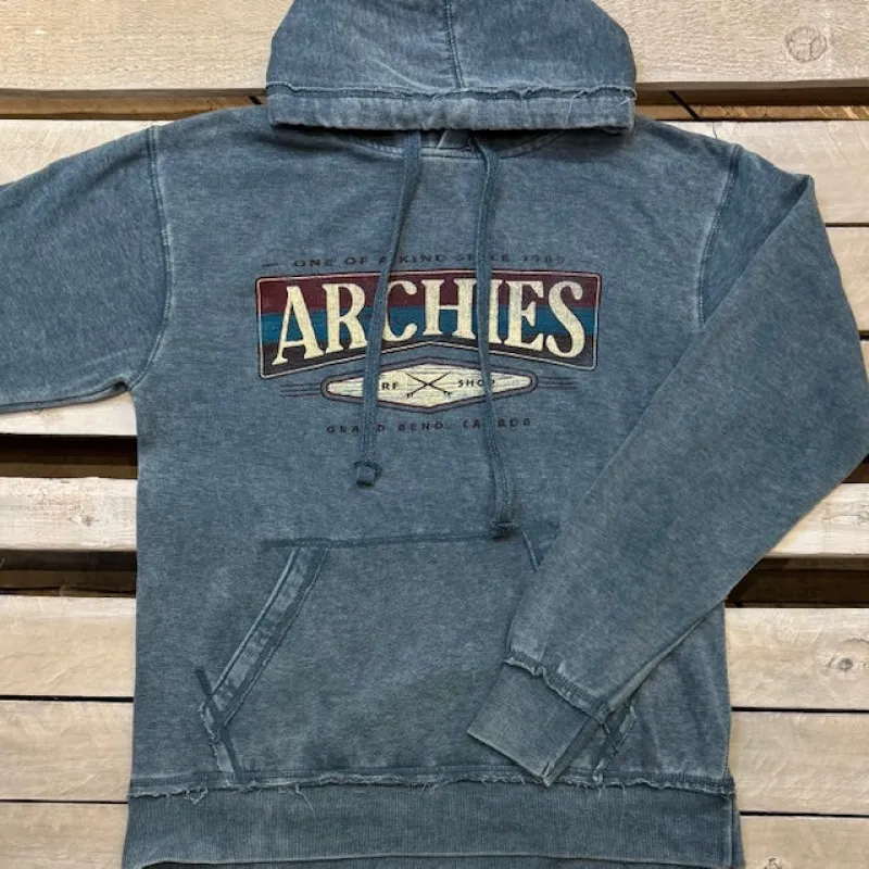 Archies Grand Bend Posca Surfboards Burnout Hoodie sold by Archie's Surf Shop