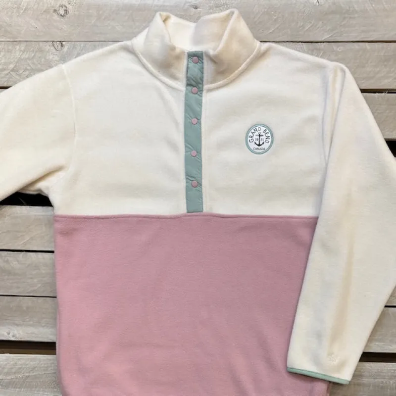 Grand Bend Souvenir Anchor Patch 1/4 Button Polar Fleece sold by Archie's Surf Shop