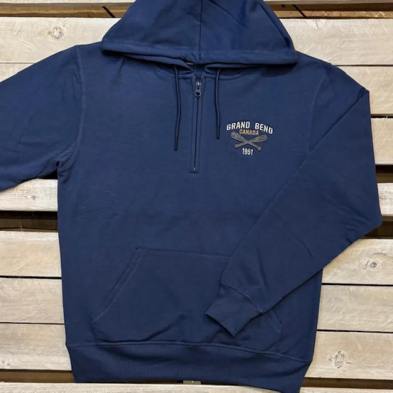 Grand Bend Souvenir Paddle On 1/4 Zip Hoodie sold by Archie's Surf Shop
