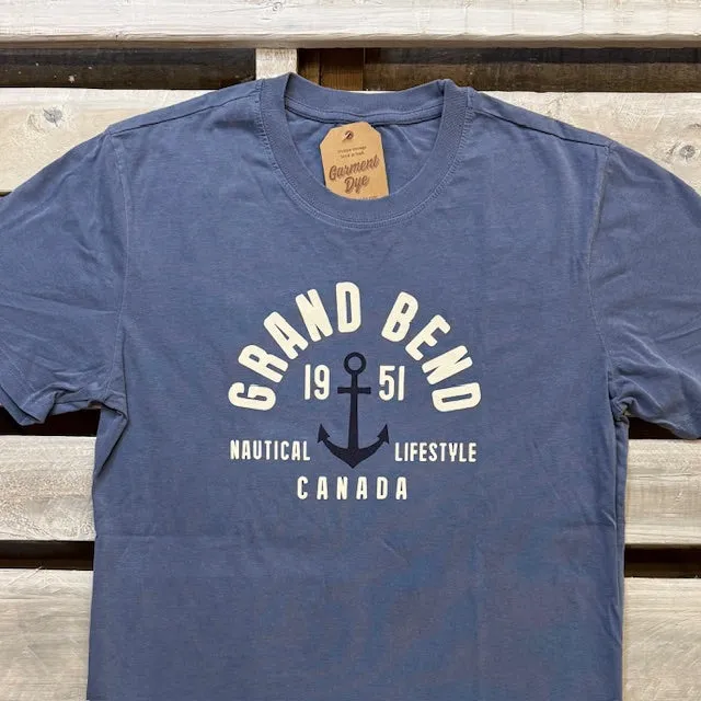 Grand Bend Souvenir Anchor Short Sleeve Tee sold by Archie's Surf Shop