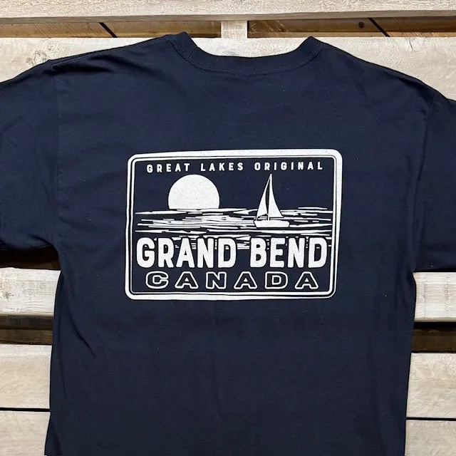 Grand Bend Souvenir Odd Leg Sailboat Long Sleeve Tee sold by Archie's Surf Shop product image thumbnail 2