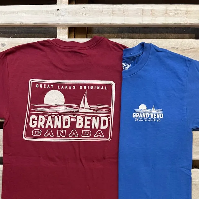 Grand Bend Souvenir Odd Leg Sailboat Short Sleeve Tee sold by Archie's Surf Shop