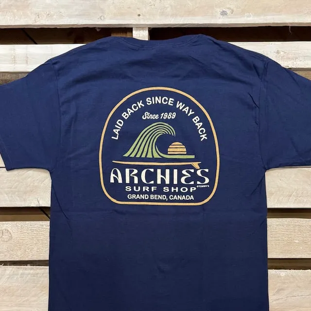 Archies Grand Bend Horseshoe Wave Short Sleeve Tee sold by Archie's Surf Shop