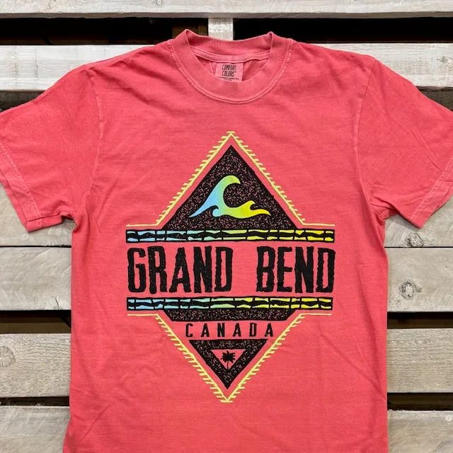 Grand Bend Souvenir Grunge Diamond Short Sleeve Tee sold by Archie's Surf Shop product image thumbnail 2