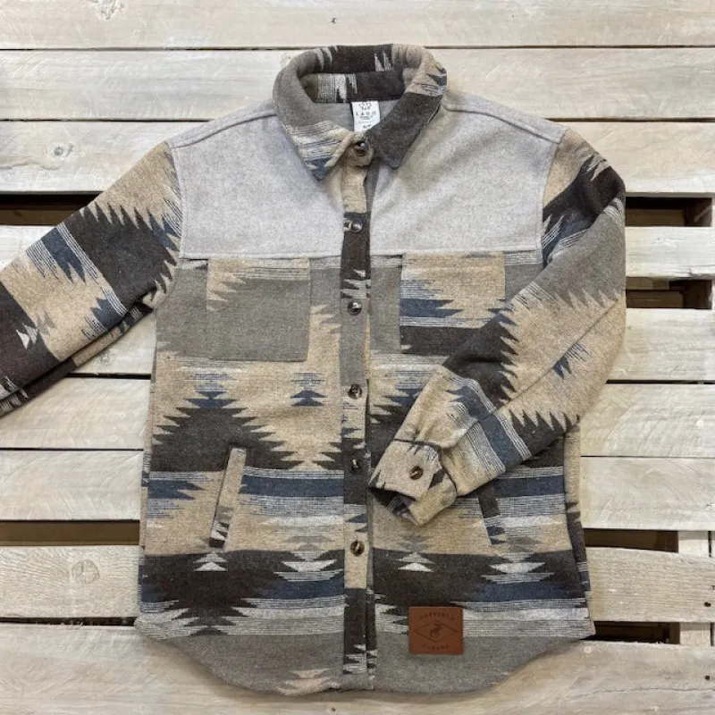 Bayfield Souvenir Navajo Shacket sold by Archie's Surf Shop