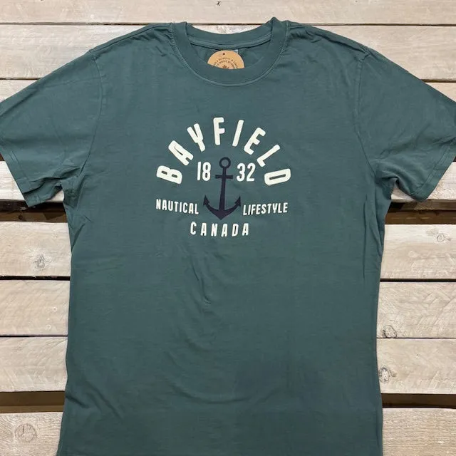 Bayfield Souvenir Anchor Short Sleeve Tee sold by Archie's Surf Shop